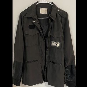 Life in progress vintage green jacket.